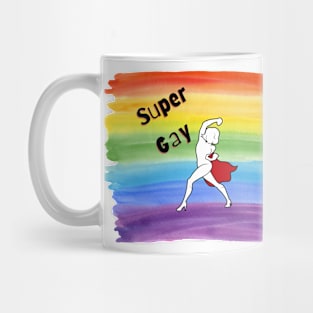 Superhero Super Gay Woman Mug